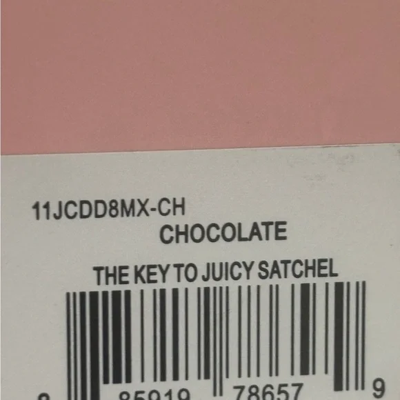 Juicy Couture- Chocolate on Chocolate The Key To Juicy Satchel - Picture 4 of 6